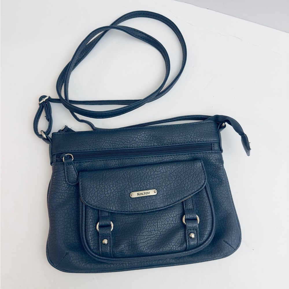 KOLTOV crossbody bag with‎ adjustable strap navy blue